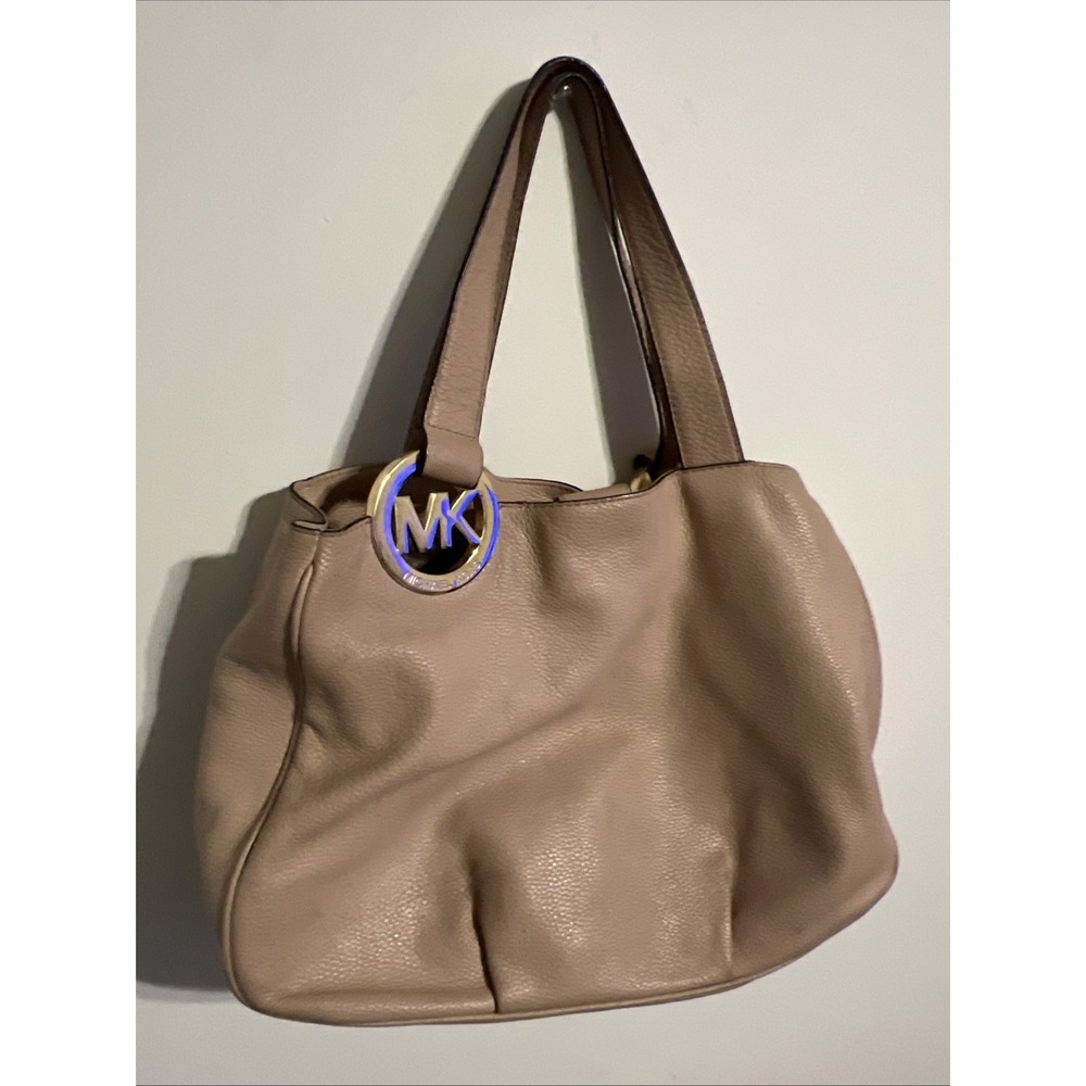 MICHAEL KORS FULTON XL Leather Tote Bag Satchel Shoulder Bag Multi Section Hobo